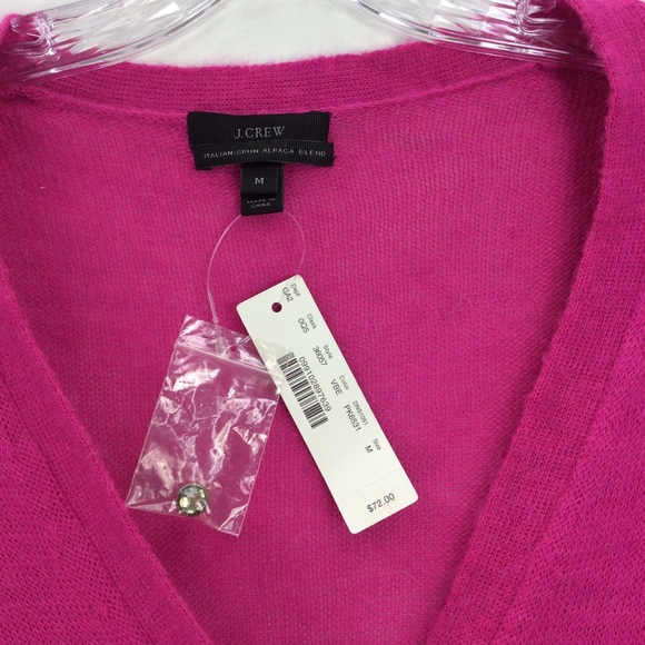 J. Crew alpaca blend bling-button cardigan - Picture 4 of 6